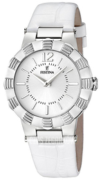 Festina Srebrny/Skóra Ø35 mm F16734-1