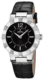 Festina Czarny/Skóra Ø35 mm F16734-2