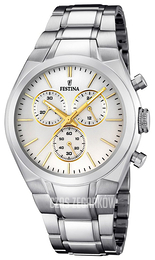 Festina Biały/Stal Ø45 mm F16782-4