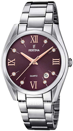 Festina Purpurowy/Stal Ø37 mm F16790-E