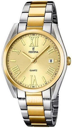 Festina Boyfriend Żółte złoto/Stal w odcieniu złota Ø36 mm F16794-2
