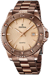 Festina Trend Beżowy/Stal w kolorze różowego złota Ø44 mm F16803-1