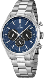 Festina Niebieski/Stal Ø44 mm F16820-3