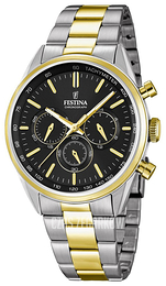 Festina Sport Czarny/Stal w odcieniu złota Ø44 mm F16821-4