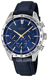 Festina Niebieski/Skóra Ø44 mm F16844-2