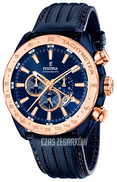 Festina Sport Niebieski/Skóra Ø44 mm F16897-1