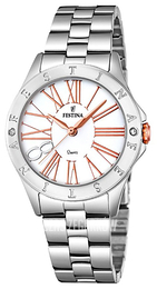 Festina Dress Biały/Stal Ø33 mm F16925-1