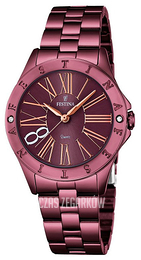 Festina Dress Purpurowy/Stal Ø33 mm F16928-2