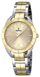 Festina Dress Żółte złoto/Stal w odcieniu złota Ø33 mm F16933-1