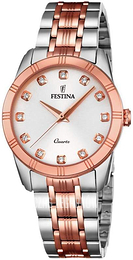 Festina Mademoiselle Srebrny/Stal w kolorze różowego złota Ø32 mm F16941/4