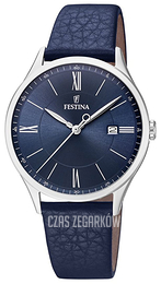 Festina Niebieski/Skóra Ø40 mm F16978-3