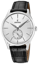 Festina Srebrny/Skóra Ø40 mm F16979-1