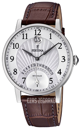 Festina Srebrny/Skóra Ø41 mm F16984-1
