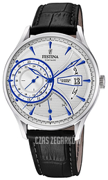 Festina Srebrny/Skóra Ø41 mm F16985-1