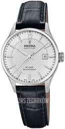 Festina Swiss Made Srebrny/Skóra Ø29 mm F20009-5