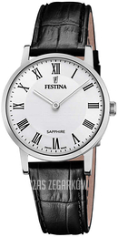 Festina Swiss Made Biały/Skóra Ø29.3 mm F20013-2