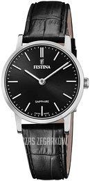 Festina Swiss Made Czarny/Skóra Ø29 mm F20013-4