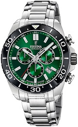 Festina Swiss Made Zielony/Stal Ø44 mm F20042-3