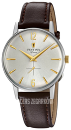 Festina Srebrny/Skóra Ø36 mm F20248-2