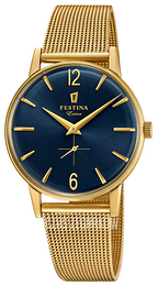 Festina Niebieski/Stal w odcieniu złota Ø36 mm F20253-2