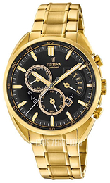 Festina Czarny/Stal w odcieniu złota Ø42 mm F20267-3