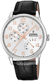 Festina Srebrny/Skóra Ø42 mm F20278-A
