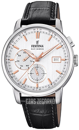 Festina Multifunction Srebrny/Skóra Ø42 mm F20280-1