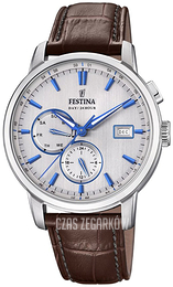 Festina Multifunction Srebrny/Skóra Ø42 mm F20280-2