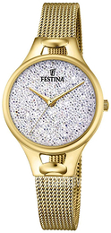 Festina Mademoiselle Zestaw kryształów/Stal w odcieniu złota Ø32 mm F20332-1