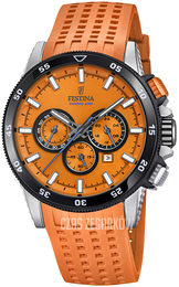 Festina Chrono Bike Pomarańczowy/Guma Ø44 mm F20353-B