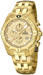 Festina Sport Żółte złoto/Stal w odcieniu złota Ø43 mm F20356-1