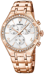 Festina Biały/Stal w kolorze różowego złota Ø39 mm F20393-1