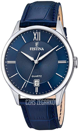 Festina Classic Niebieski/Skóra Ø43 mm F20426-2
