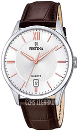 Festina Classic Biały/Skóra Ø43 mm F20426-4