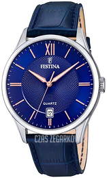 Festina Classic Niebieski/Skóra Ø43 mm F20426-5