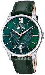Festina Classic Zielony/Skóra Ø43 mm F20426-7