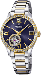 Festina Niebieski/Stal w odcieniu złota Ø34 mm F20486-2