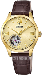Festina Żółte złoto/Skóra Ø34 mm F20491-1
