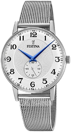 Festina Retro Srebrny/Stal Ø36 mm F20568-1