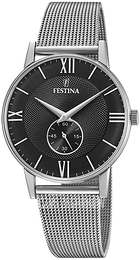 Festina Retro Czarny/Stal Ø36 mm F20568-4