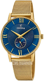 Festina Retro Niebieski/Stal w odcieniu złota Ø36 mm F20569-3