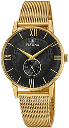 Festina Retro Czarny/Stal w odcieniu złota Ø36 mm F20569-4