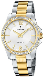Festina Mademoiselle Srebrny/Stal w odcieniu złota Ø34.5 mm F20594-1
