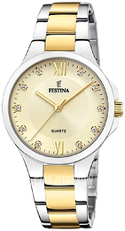 Festina Mademoiselle Żółte złoto/Stal w odcieniu złota Ø34.5 mm F20618-1