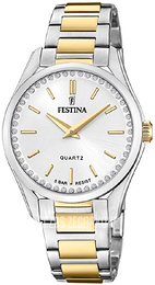 Festina Mademoiselle Srebrny/Stal w odcieniu złota Ø35.5 mm F20619-1