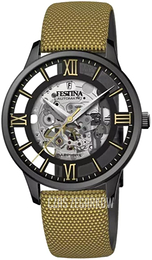 Festina Szkieletowa tarczy/Skóra Ø41.5 mm F20621-2