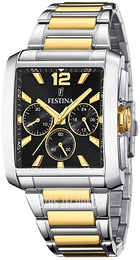 Festina Timeless Czarny/Stal w odcieniu złota F20637-4