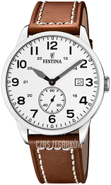 Festina Biały/Skóra Ø41 mm F23047-5