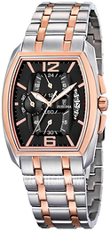 Festina Czarny/Stal w kolorze różowego złota F6758-5