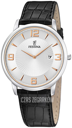 Festina Classic Srebrny/Skóra Ø40 mm F6806-3